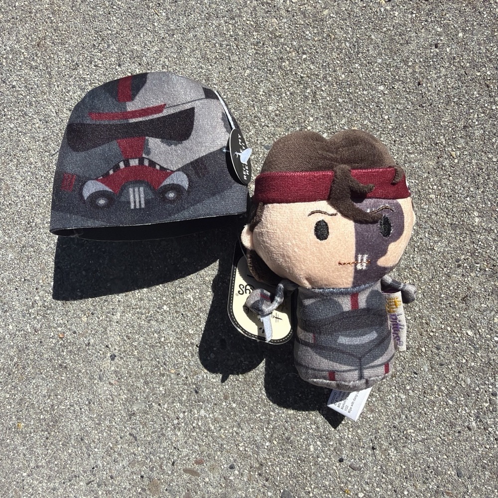 Hallmark Itty Bittys Star Wars Hunter Bad Batch w Removable Helmet Plush NWT